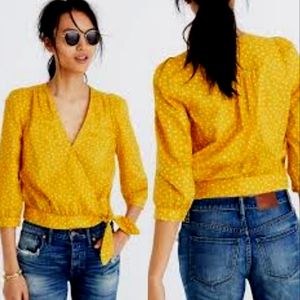 NWT Madewell Star Wrap Top